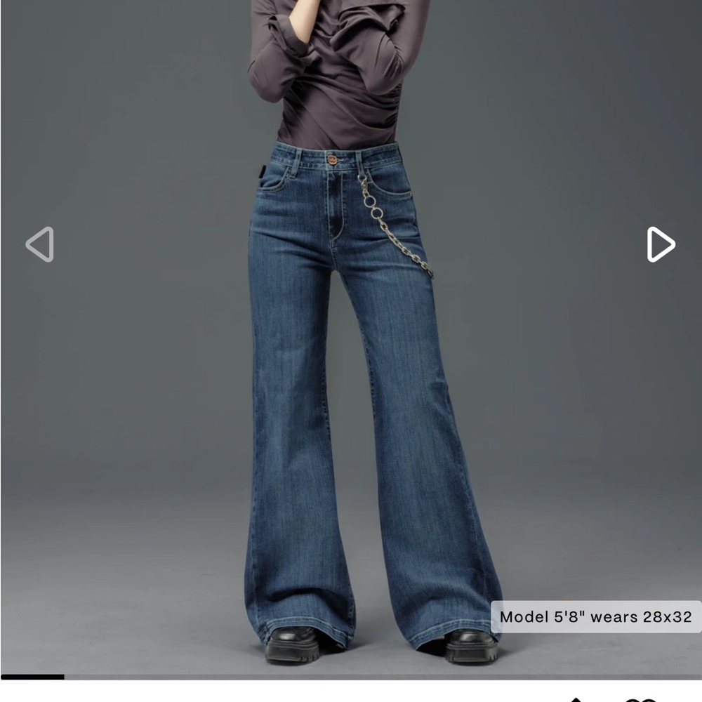 JNCO Dark Blue Wide Leg Jeans
